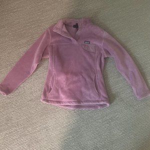 Patagonia Kids Fleece Light Purple Size XL